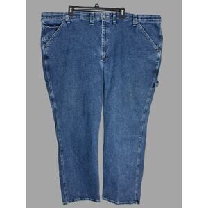 Lee Mens Loose Fit Blue Jeans Size 52x30 Denim